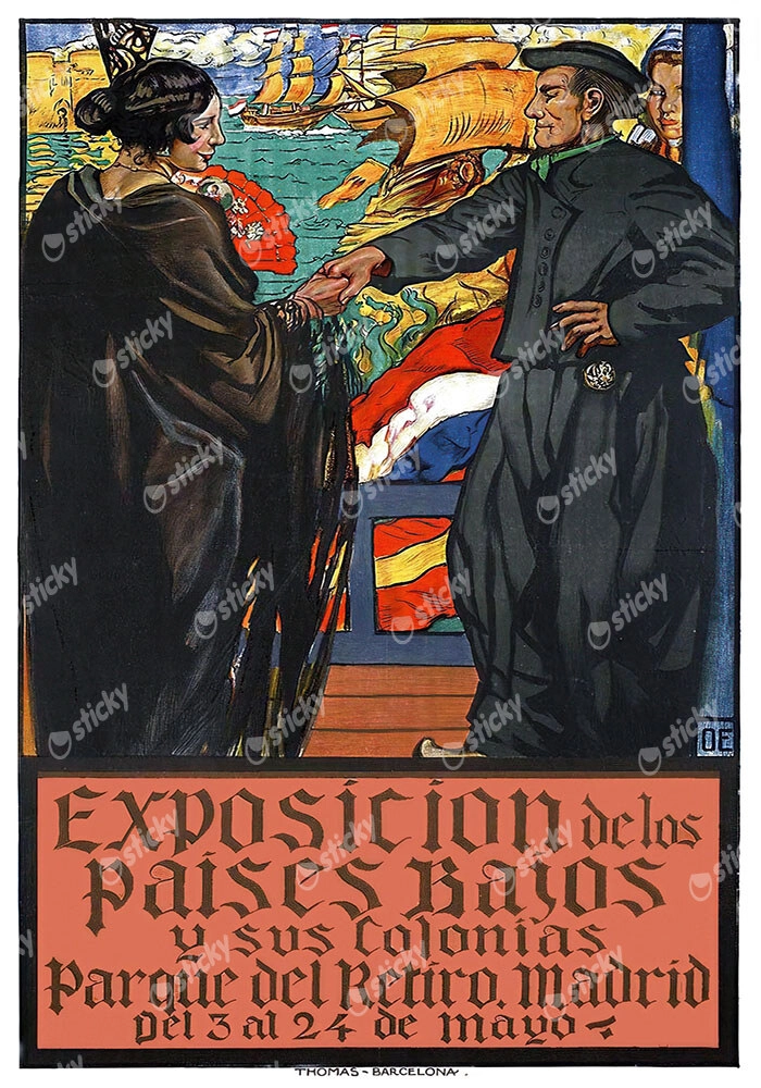 Πόστερ 1921 EXPOSICION DE LOS PAISES BAJOS Y SUS COLONIAS