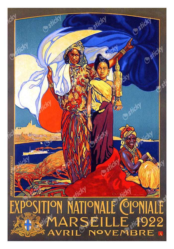 Πόστερ 1922 EXPOSITION NATIONALE COLONIALE