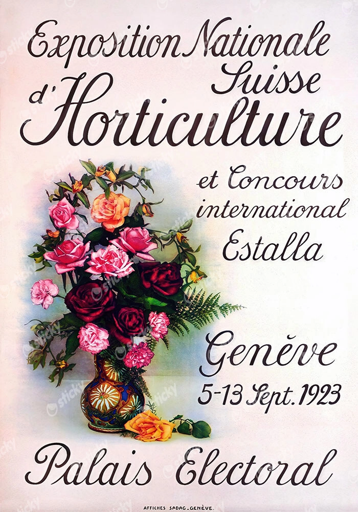 Πόστερ 1923 SWISS NATIONAL HORTICULTURAL EXHIBITION
