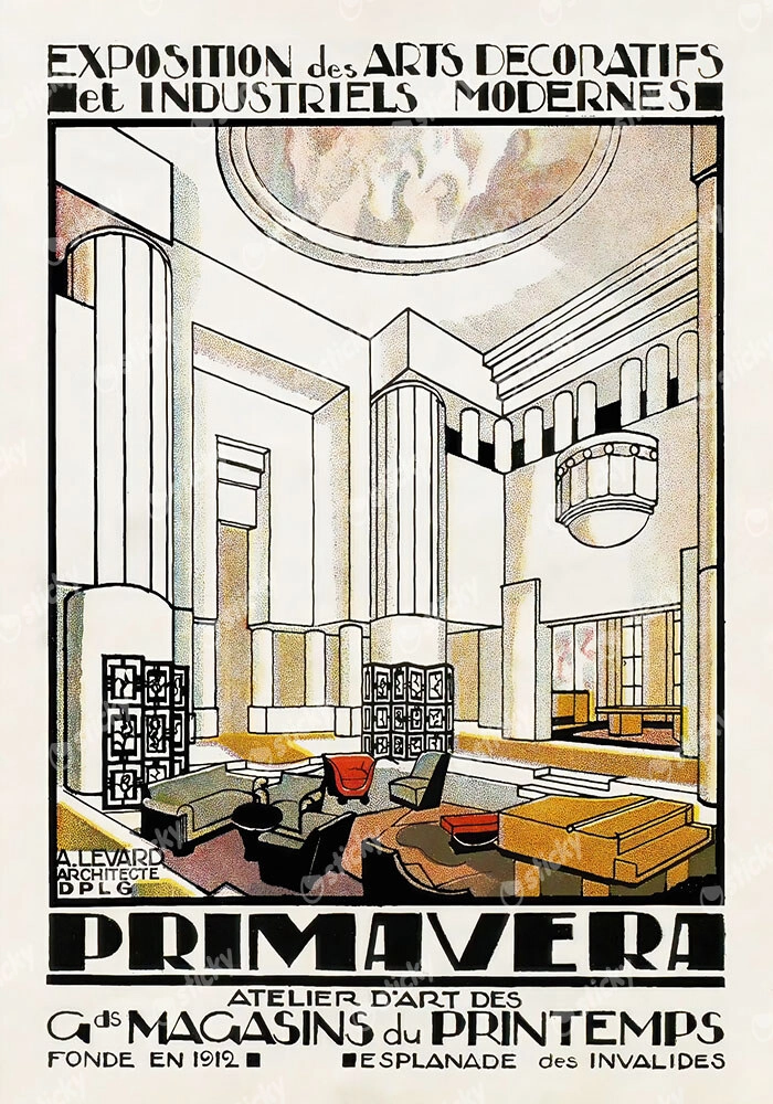 Πόστερ 1925 EXPOSITION INTERNATIONALE DES ARTS DÉCORATIFS ET INDUSTRIELS MODERNES