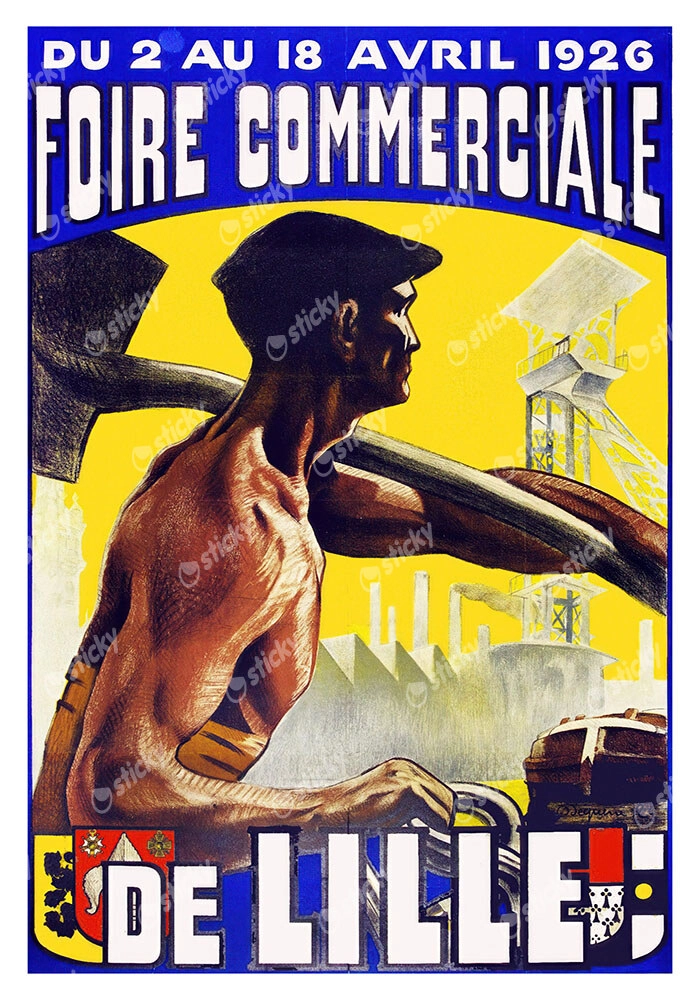 Πόστερ 1926 FOIRE COMMERCIALE DE LILLE