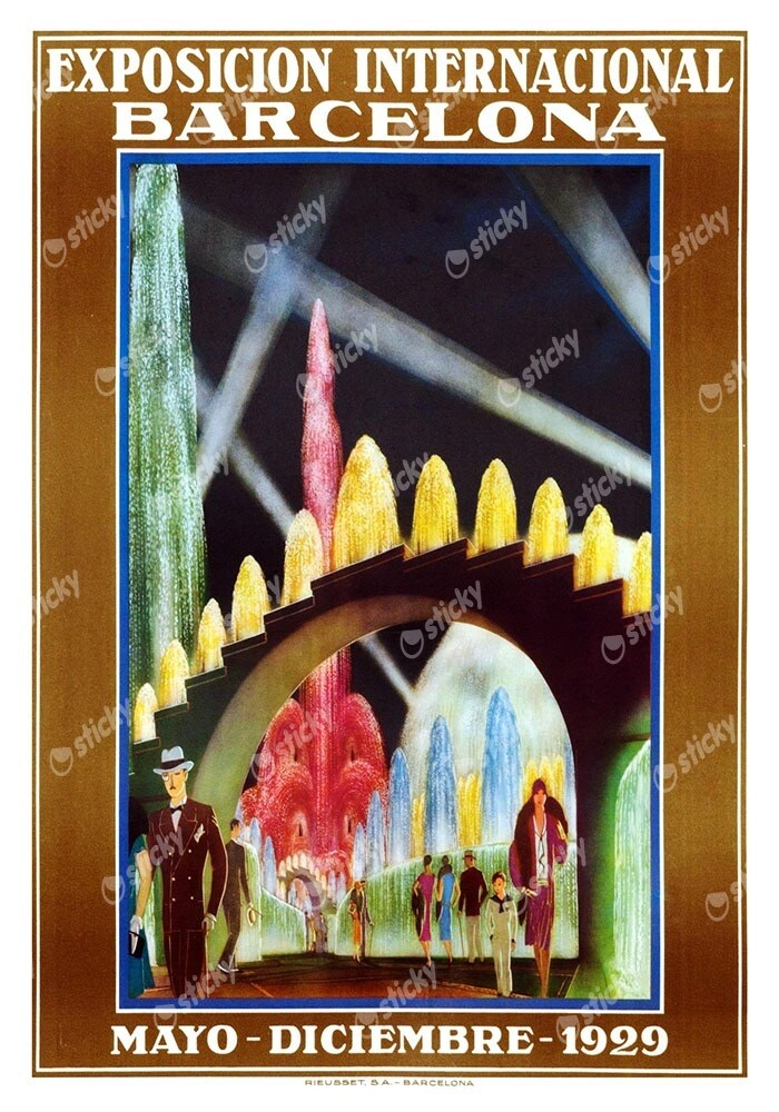 Πόστερ 1929 BARCELONA INTERNATIONAL EXPOSITION B