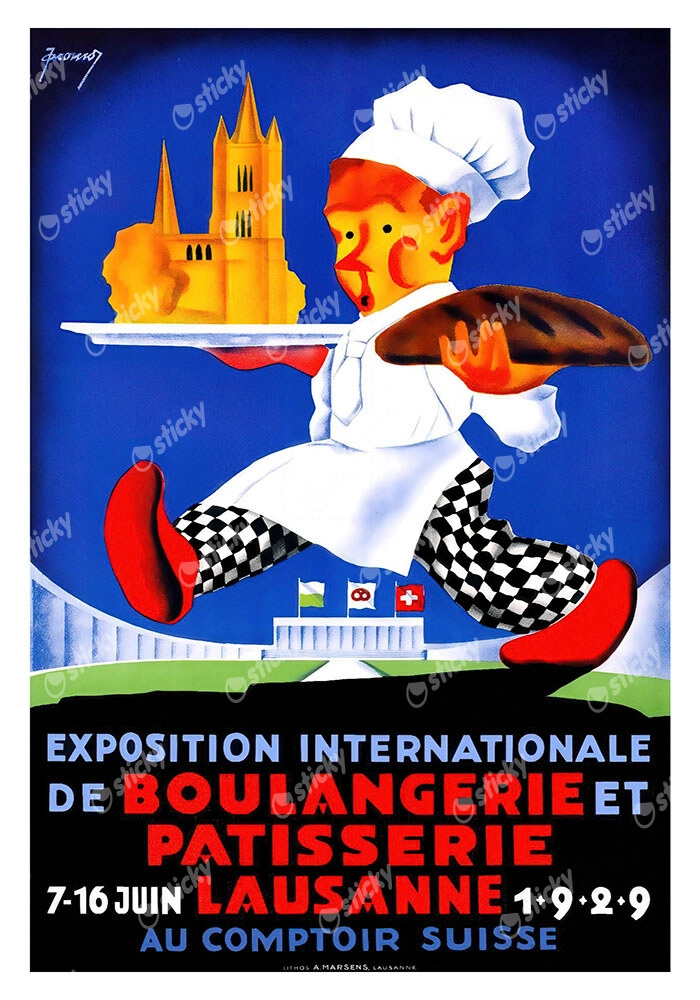 Πόστερ 1929 INTERNATIONAL BAKERY AND PASTRY EXHIBITION
