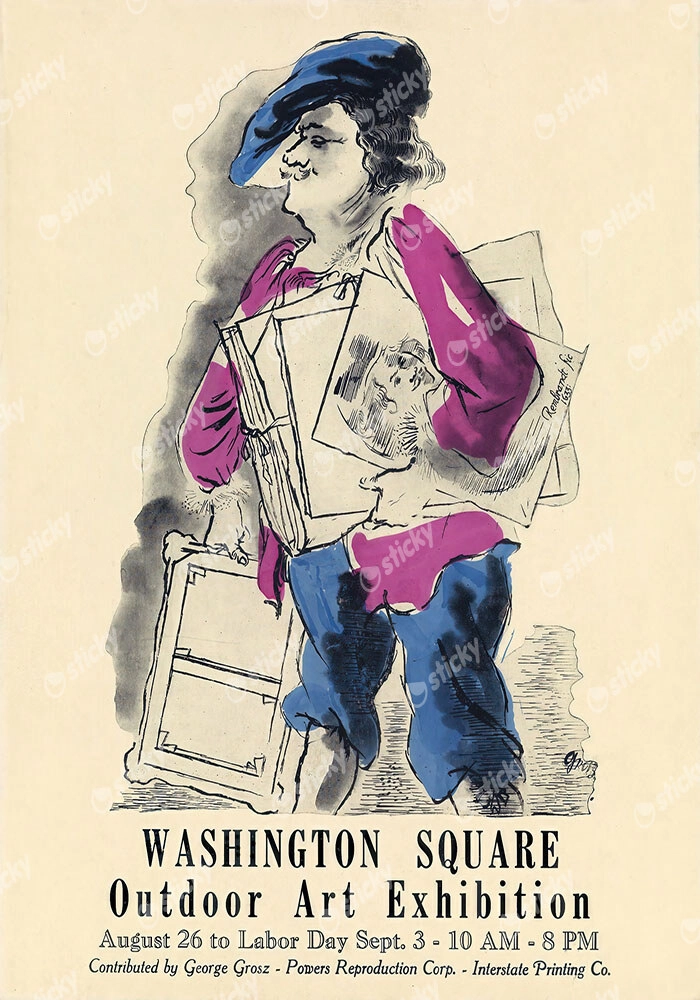 Πόστερ 1934 WASHINGTON SQUARE OUTDOOR ART EXHIBITION