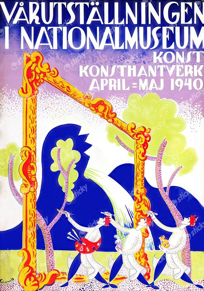 Πόστερ 1940 SPRING EXHIBITION AT THE NATIONAL MUSEUM