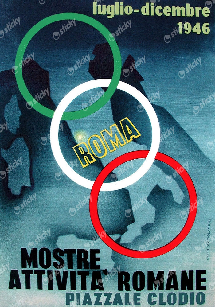 Πόστερ 1946 MOSTRE ATTIVITÀ ROMANE