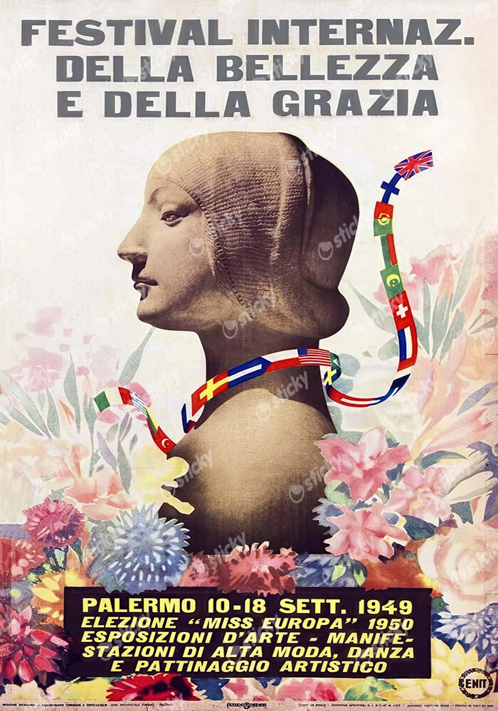 Πόστερ 1949 INTERNATIONAL FESTIVAL OF BEAUTY AND GRACE