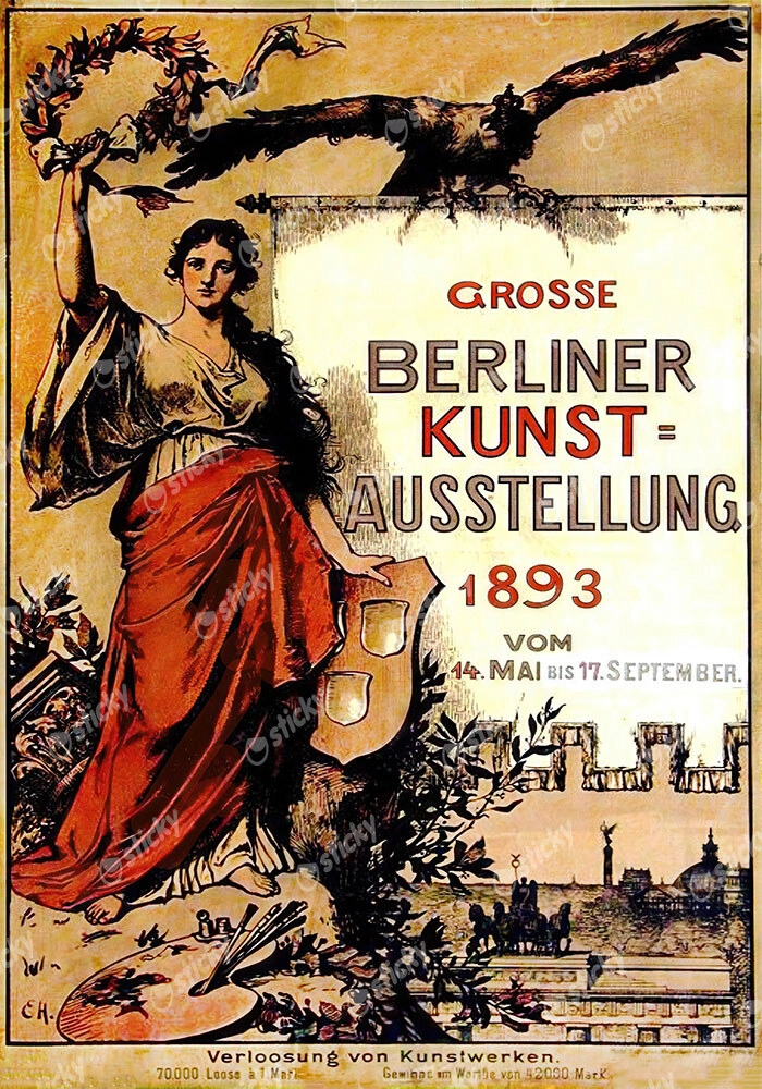 Πόστερ 1893 GREAT BERLIN ART EXHIBITION