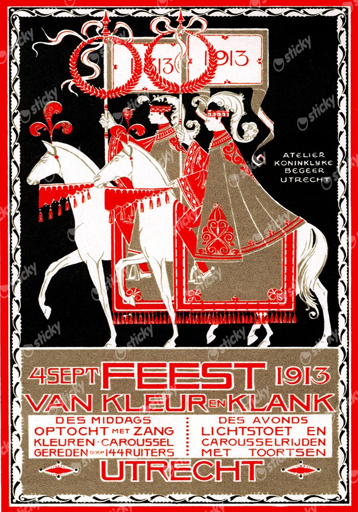 Πόστερ 1913 FEEST VAN KLEUR EN KLANK