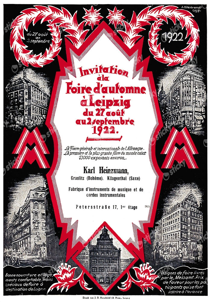 Πόστερ 1922 LEIPZIG TRADE FAIR