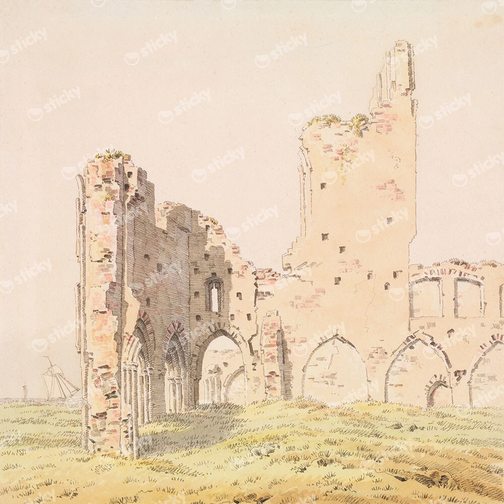 Πίνακας σε καμβά CASPAR DAVID FRIEDRICH - ELDENA ABBEY