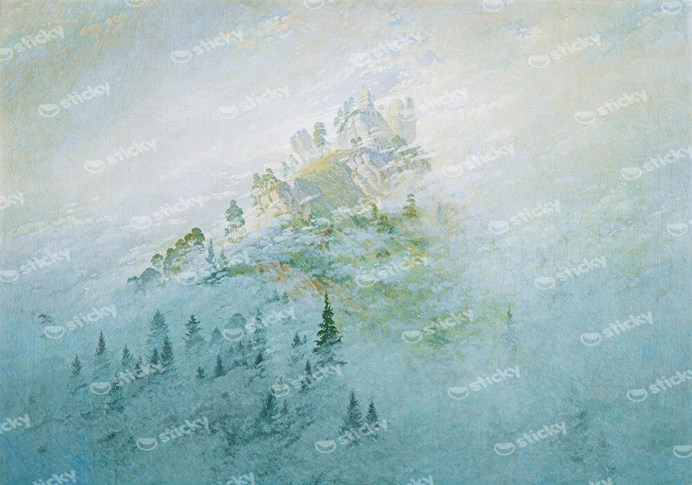 Πινακας σε καμβά CASPAR DAVID FRIEDRICH - MORNING MIST IN THE MOUNTAINS