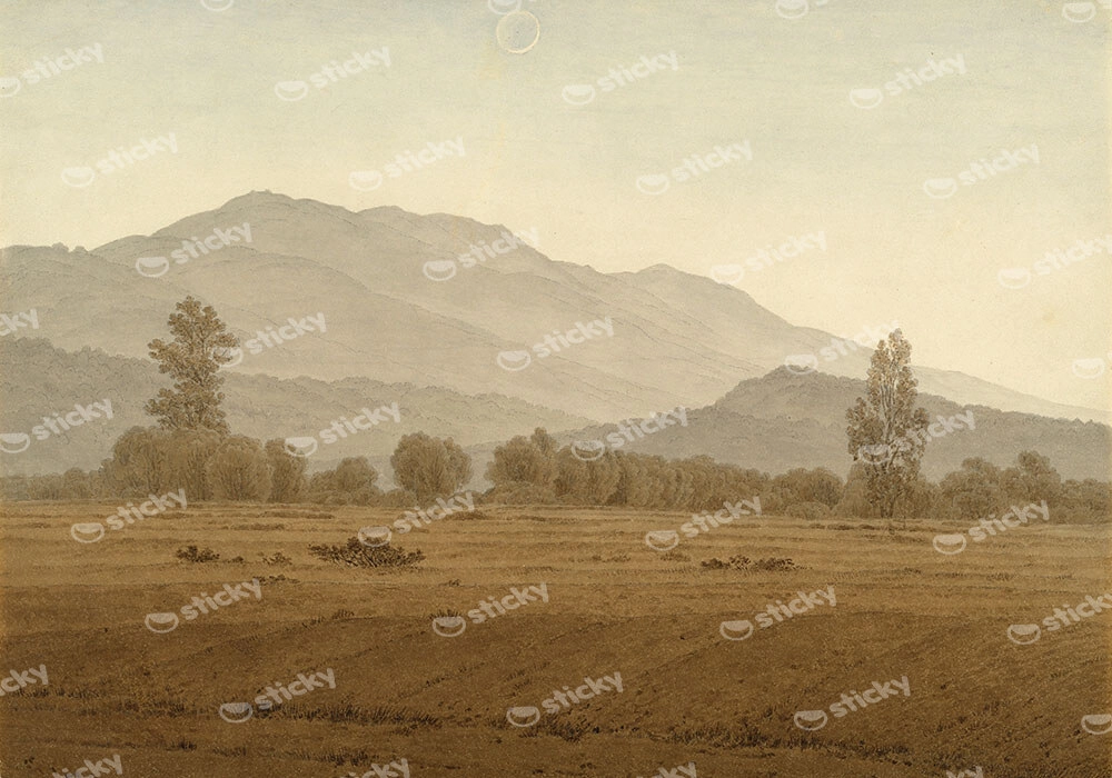 Πινακας σε καμβά CASPAR DAVID FRIEDRICH - NEW MOON ABOVE THE RIESENGEBIRGE