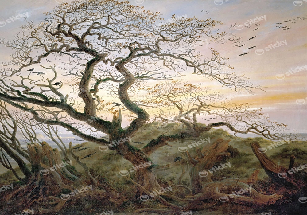 Πινακας σε καμβά CASPAR DAVID FRIEDRICH - THE TREE OF CROWS