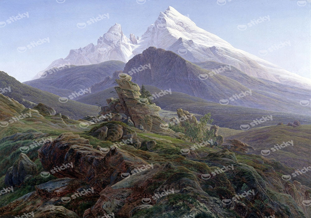 Πινακας σε καμβά CASPAR DAVID FRIEDRICH - THE WATZMANN
