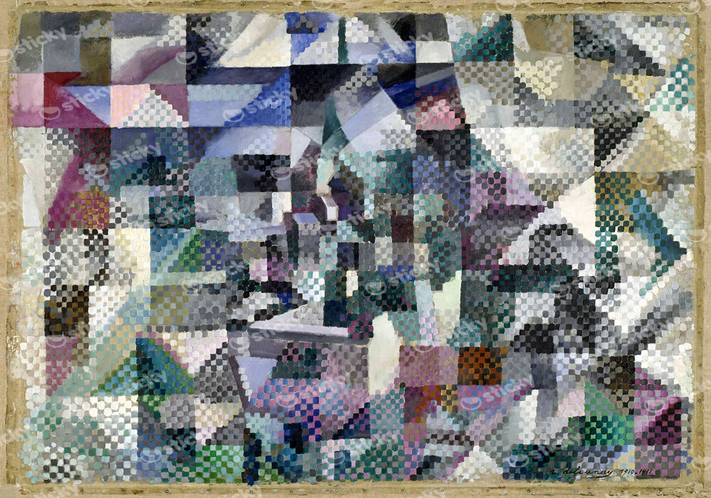 Πίνακας σε Καμβά ROBERT DELAUNAY - WINDOW IN THE CITY NO3
