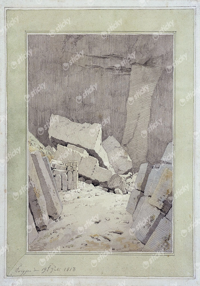 Πίνακας σε Καμβά CASPAR DAVID FRIEDRICH - QUARRY