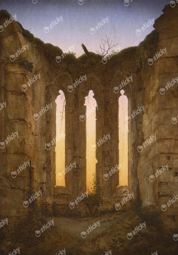 Πίνακας σε Καμβά CASPAR DAVID FRIEDRICH - RUINS OF THE OYBIN