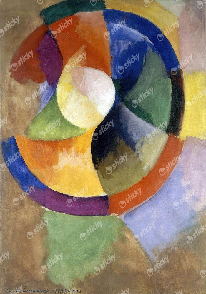 Πίνακας σε Καμβά ROBERT DELAUNAY - CIRCULAR FORMS SUN NO2