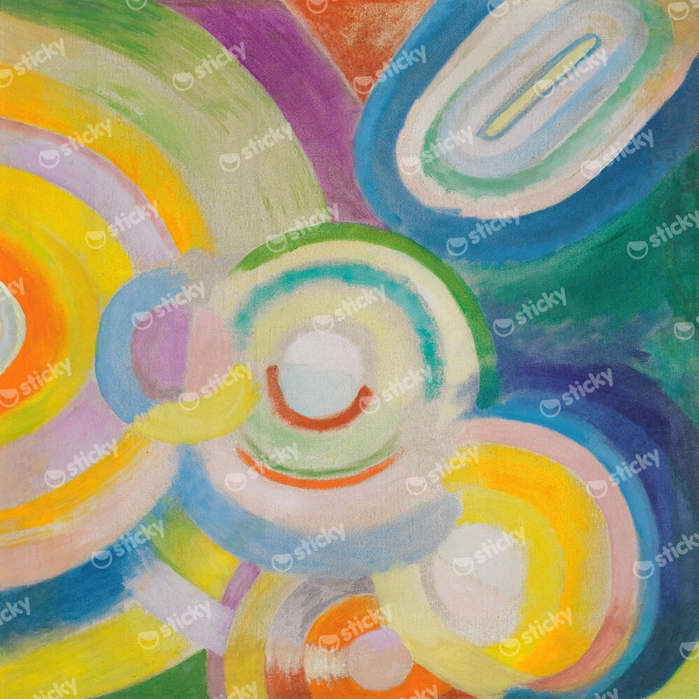 Πίνακας σε Καμβά ROBERT DELAUNAY - COLORED DISKS