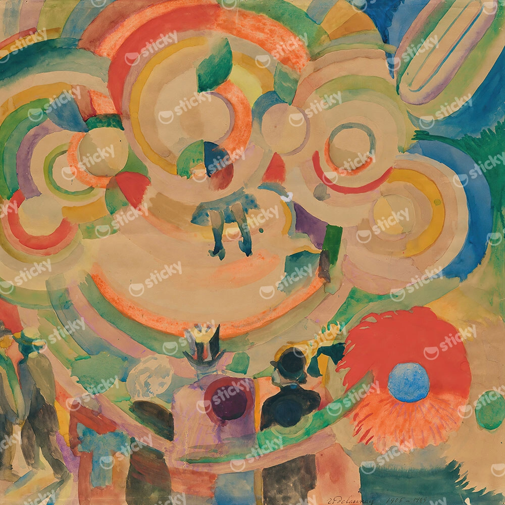 Πίνακας σε Καμβά ROBERT DELAUNAY - MANÈGE DE COCHONS