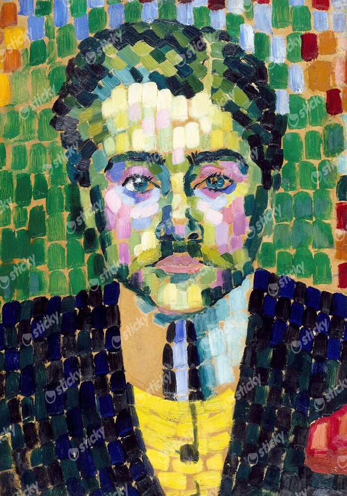Πίνακας σε Καμβά ROBERT DELAUNAY - PORTRAIT OF JEAN METZINGER