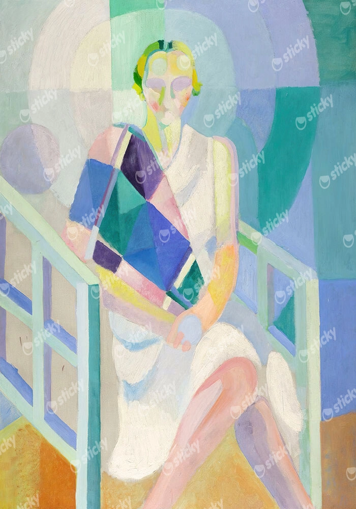 Πίνακας σε Καμβά ROBERT DELAUNAY - PORTRAIT OF MADAME HEIM (FULL)