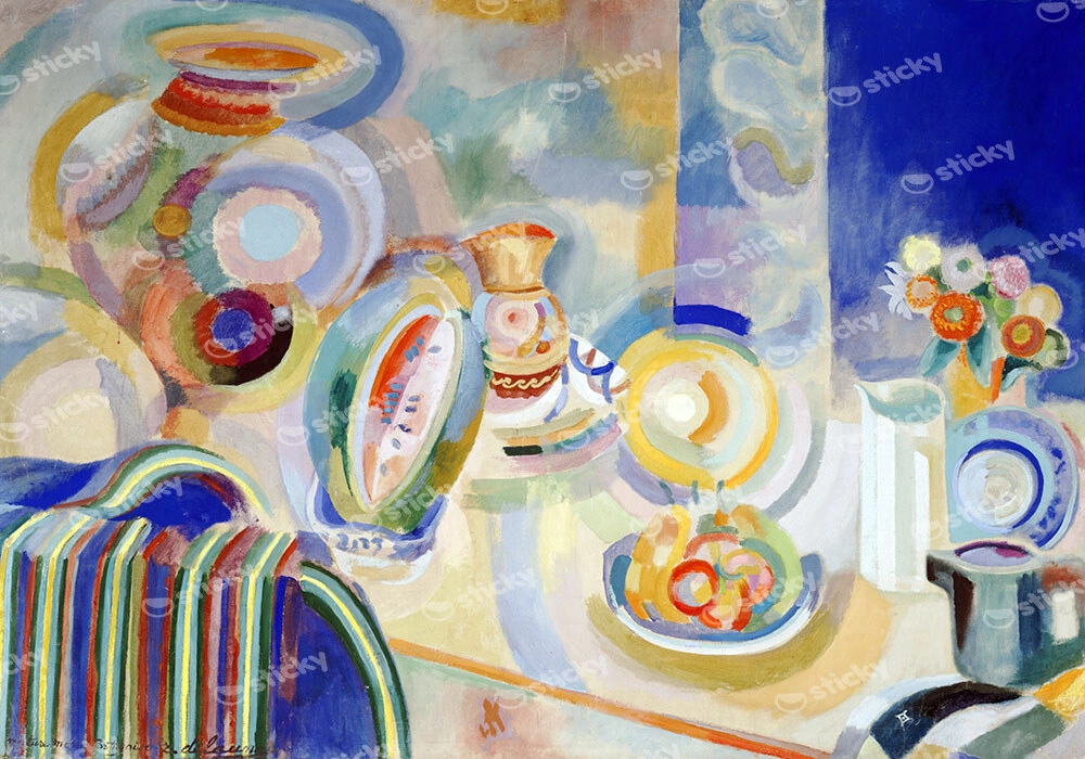 Πίνακας σε Καμβά ROBERT DELAUNAY - PORTUGUESE STILL LIFE 1916