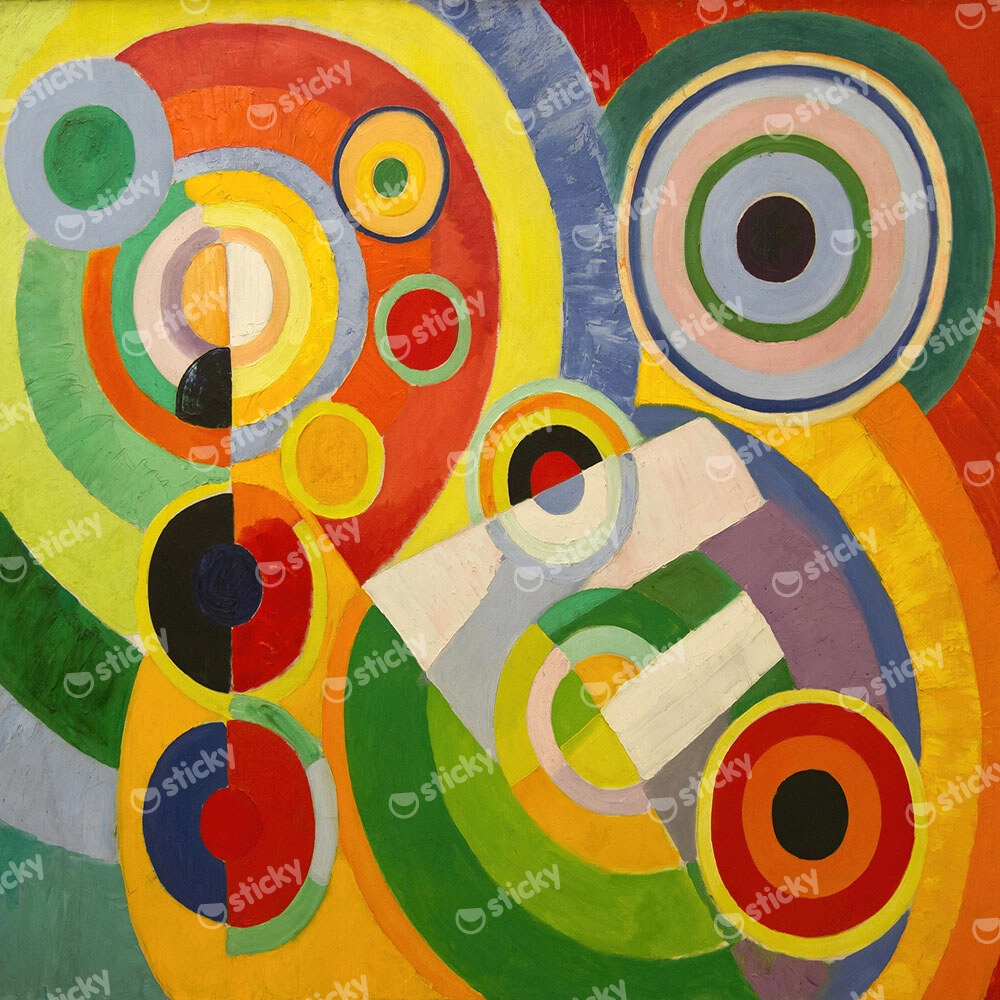Πίνακας σε Καμβά ROBERT DELAUNAY - RHYTHM JOY OF LIFE