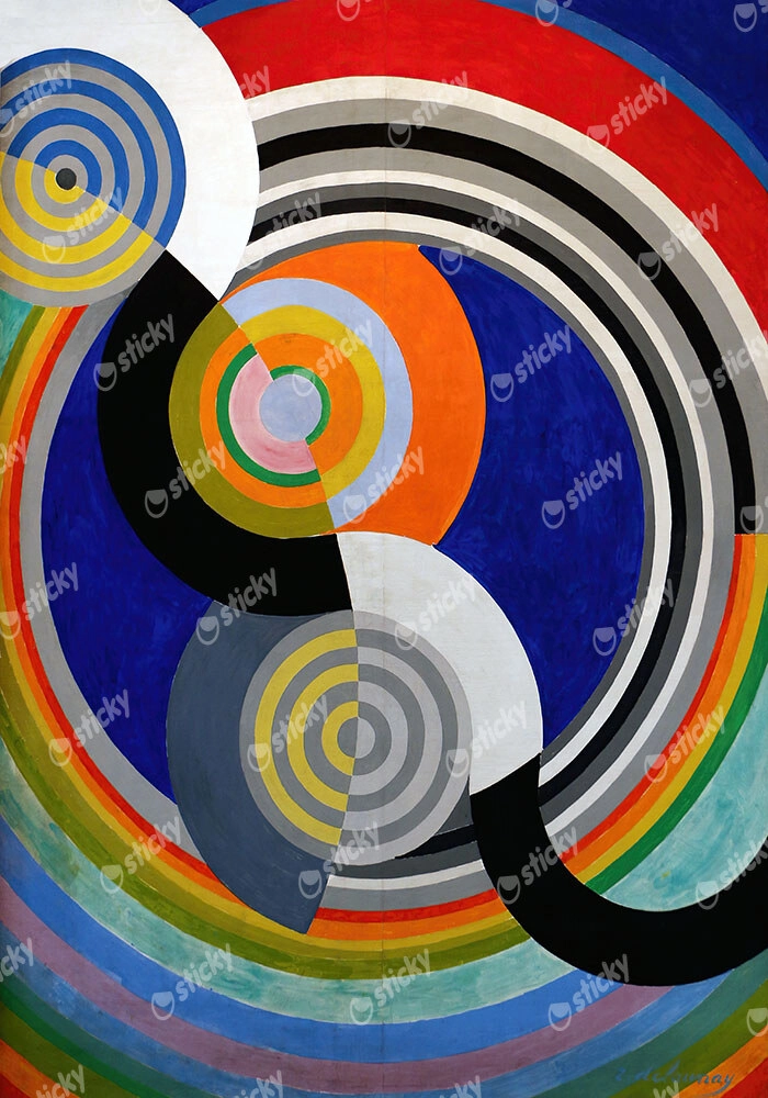 Πίνακας σε Καμβά ROBERT DELAUNAY - RHYTHM NO2