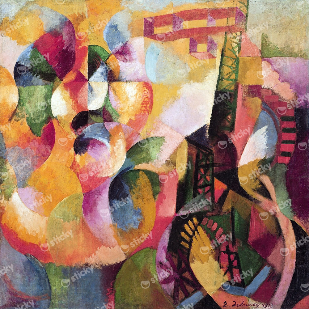 Πίνακας σε Καμβά ROBERT DELAUNAY - SUN TOWER AIRPLANE