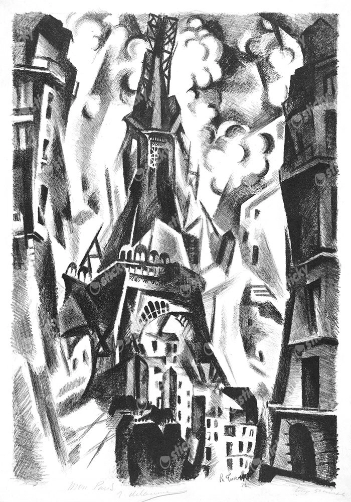 Πίνακας σε Καμβά ROBERT DELAUNAY - THE TOWER