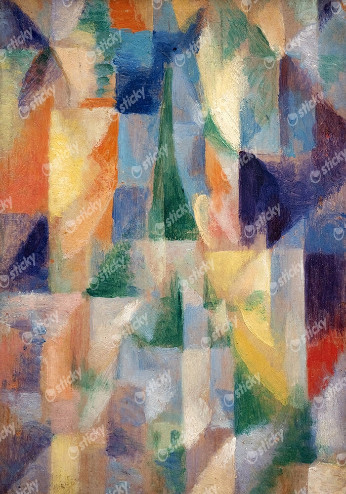 Πίνακας σε Καμβά ROBERT DELAUNAY - WINDOWS OPEN SIMULTANEOUSLY 1912