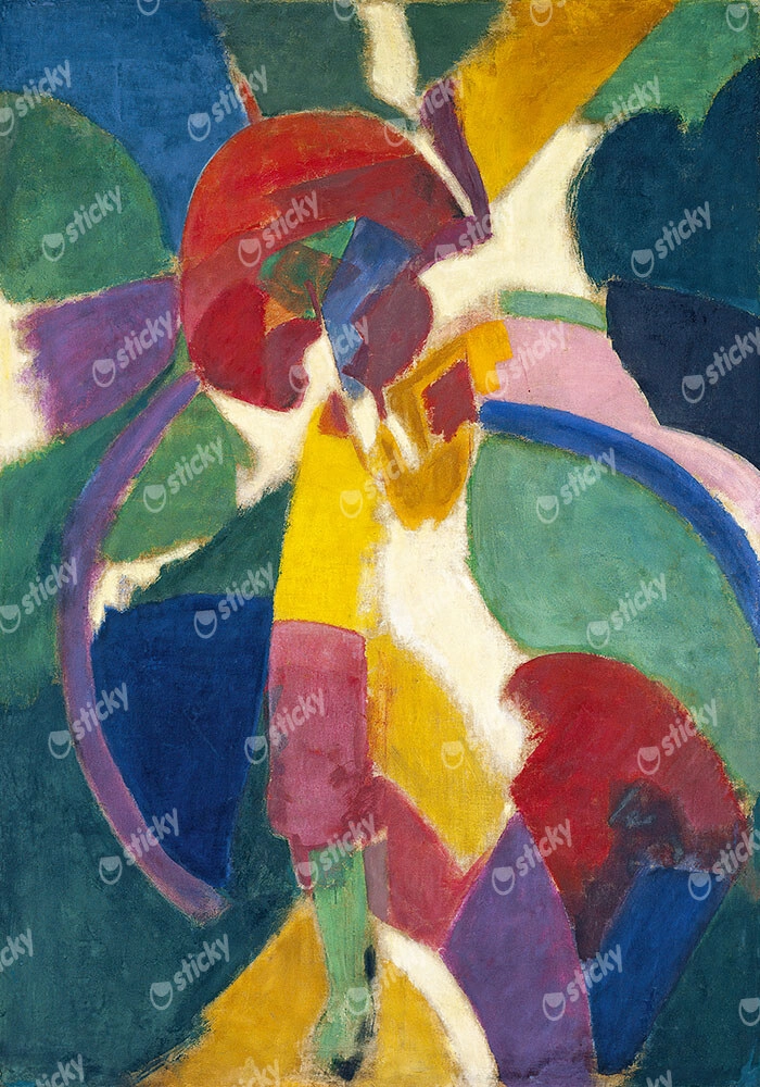 Πίνακας σε Καμβά ROBERT DELAUNAY - WOMAN WITH A PARASOL