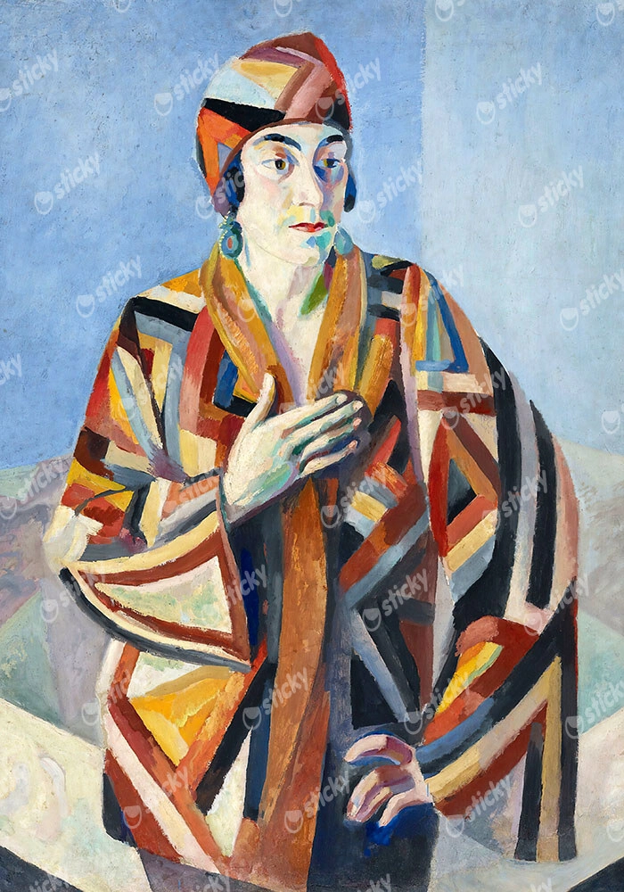 Πίνακας σε Καμβά ROBERT DELAUNAY - PORTRAIT OF MADAME MANDEL