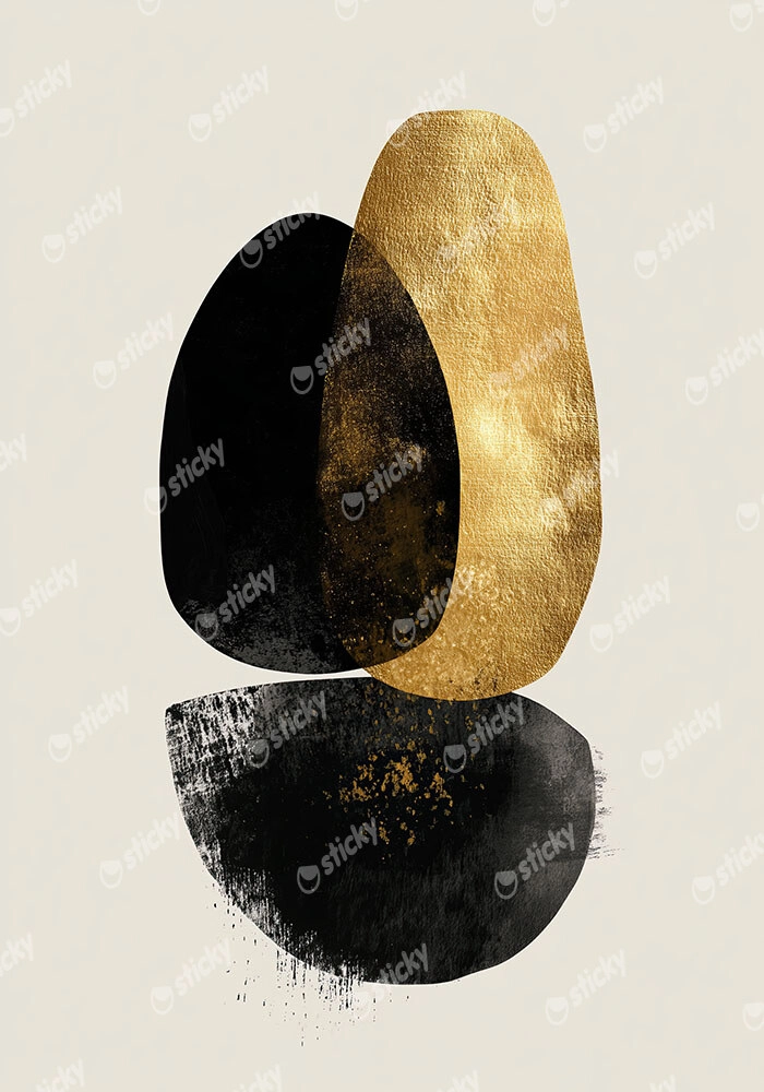 Πίνακας σε Καμβά BOHO LUXURY TEXTURED SHAPES