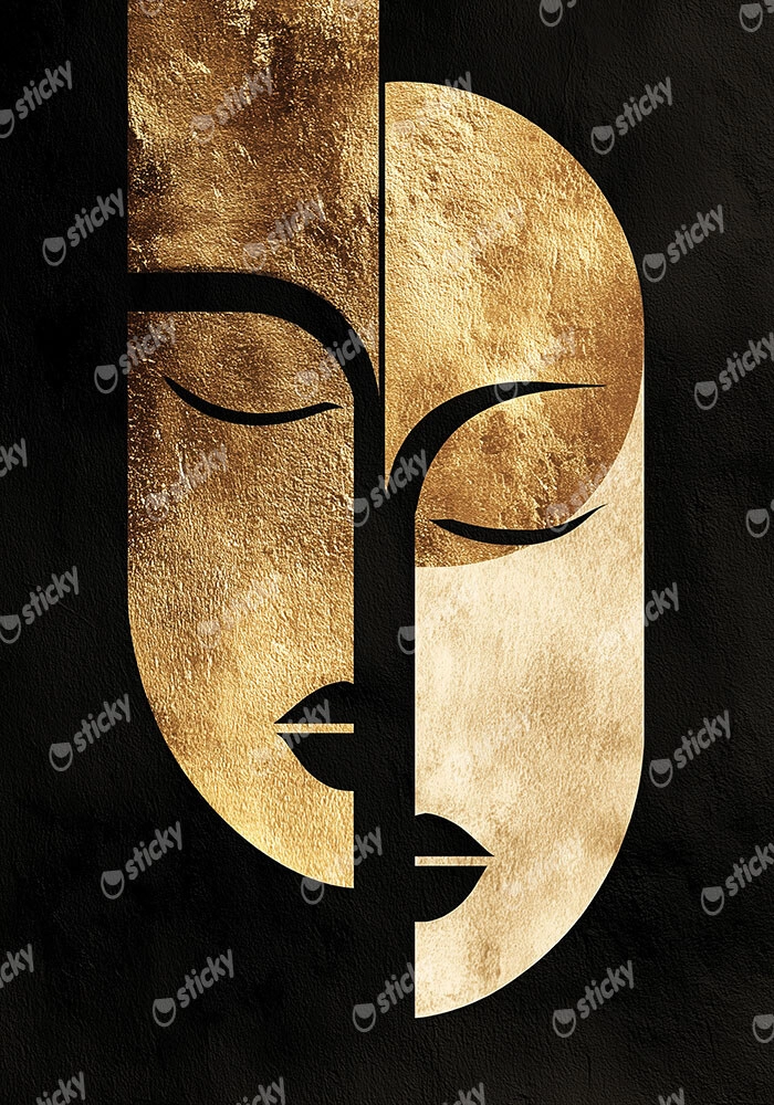 Πίνακας σε Καμβά BOHO LUXURY WOMAN FACE 2