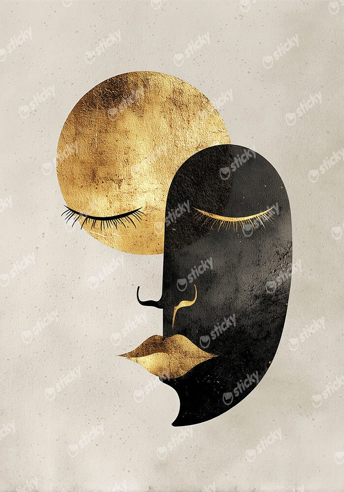 Πίνακας σε Καμβά BOHO LUXURY WOMAN FACE 3