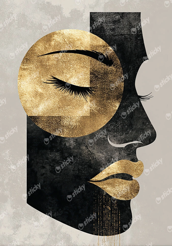 Πίνακας σε Καμβά BOHO LUXURY WOMAN FACE 5