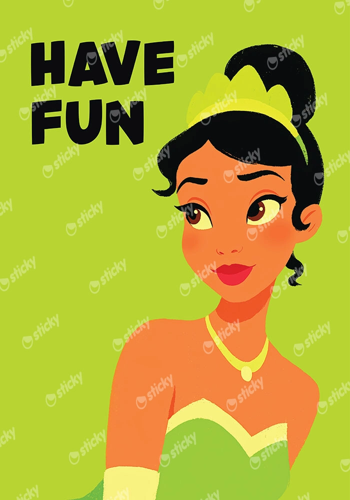 Πίνακας σε Καμβά PRINCESS HAVE FUN