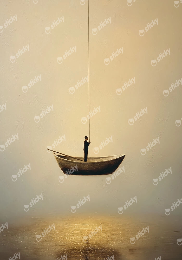 Πίνακας σε Καμβά FLOATING BOAT