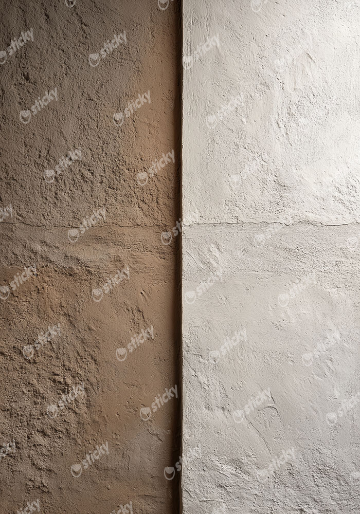 Πίνακας σε Καμβά ABSTRACT BROWN AND BEIGE WALL