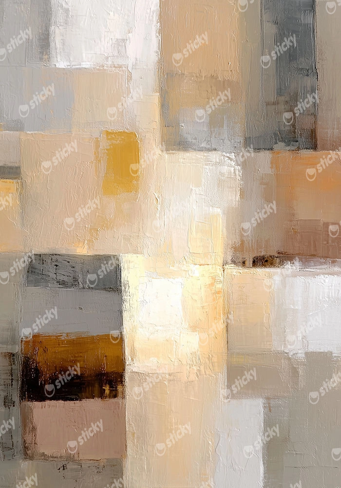 Poster ABSTRACT SQUARES PAINTING
