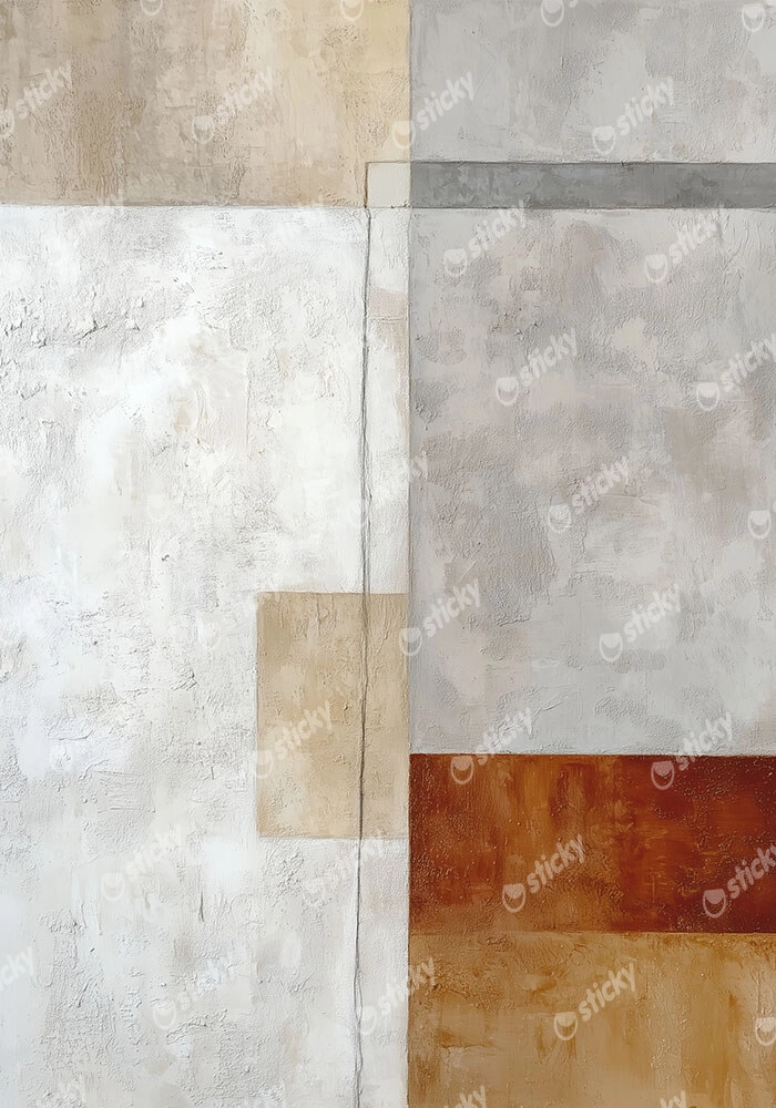 Poster ABSTRACT TEXTURED BLOCKS