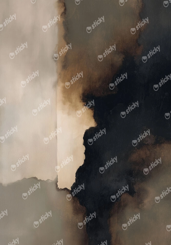 Poster ABSTRACT TEXTURED BROWN AND GRAY
