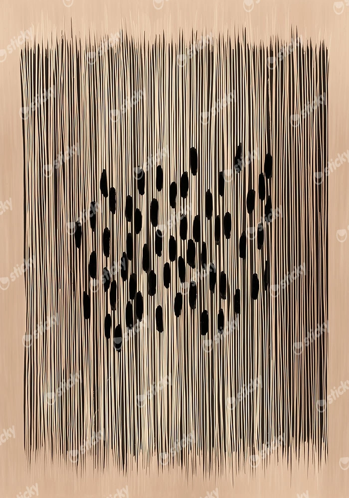 Poster ABSTRACT VERTICAL LINES LIGHT BROWN