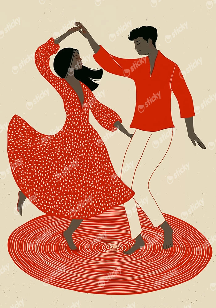 Poster AFROCENTRIC COUPLE DANCING