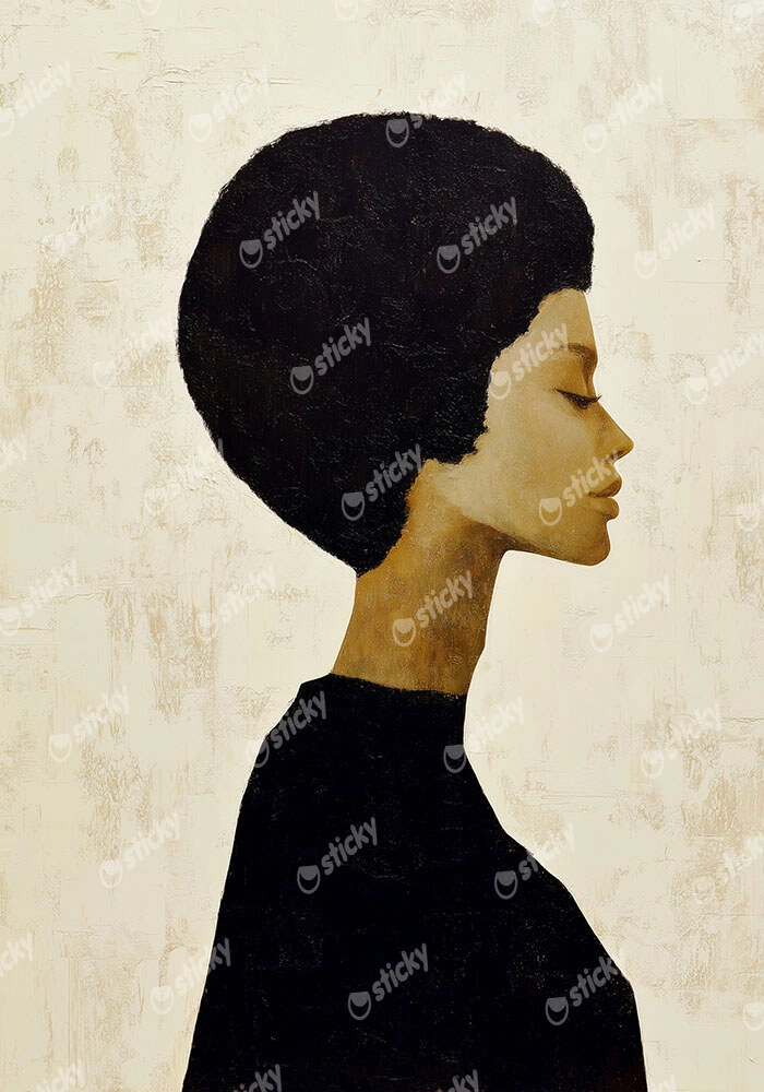 Poster AFROCENTRIC FEMALE PROFILE