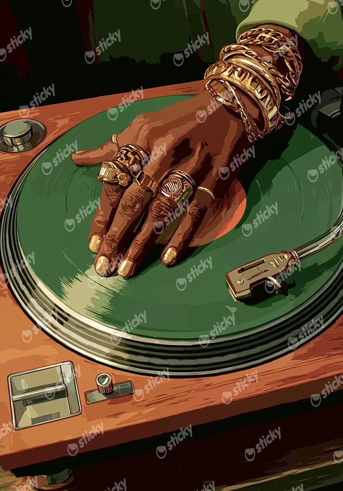 Poster AFROCENTRIC HAND ON PICKUP