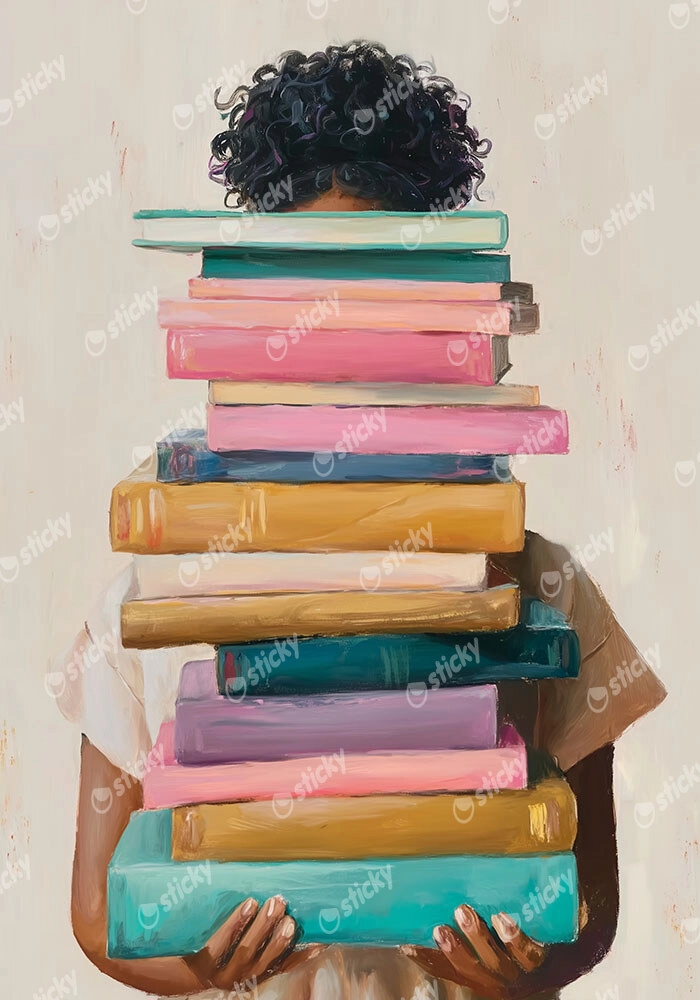 Poster AFROCENTRIC HOLDING BOOKS